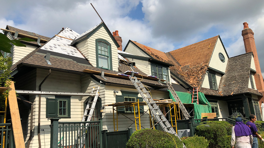 Westchester Roofing before & after images
